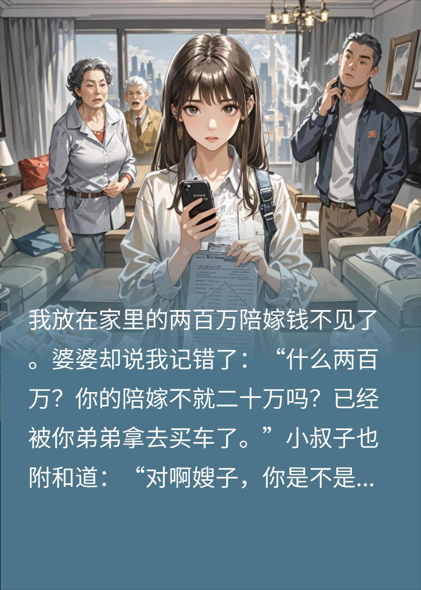 渣男骂我无理取闹，婆婆吞我陪嫁，我反手送他们进局子