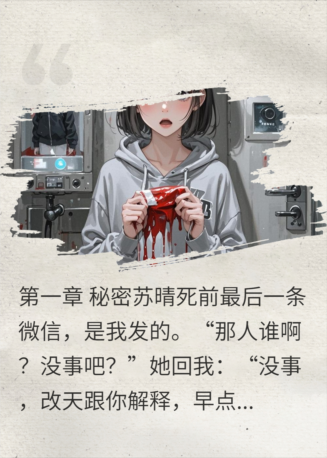 撞见闺蜜的秘密后，她死了，凶手是我