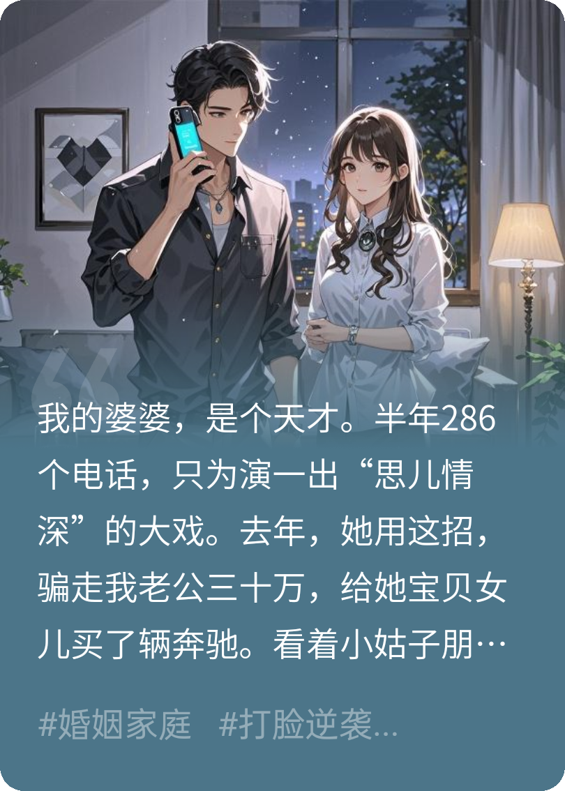 “去年换车，今年要房？妈，第286通电话就为这个？”