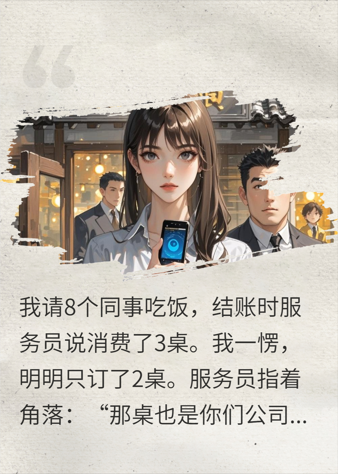 饭局被蹭账单多一万，我直接关机，全公司都急疯了