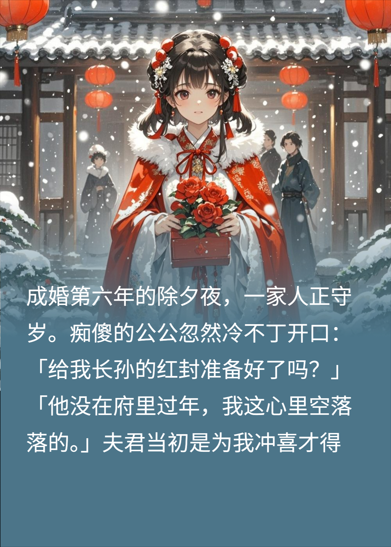 除夕夜，我给夫君外室送绢花