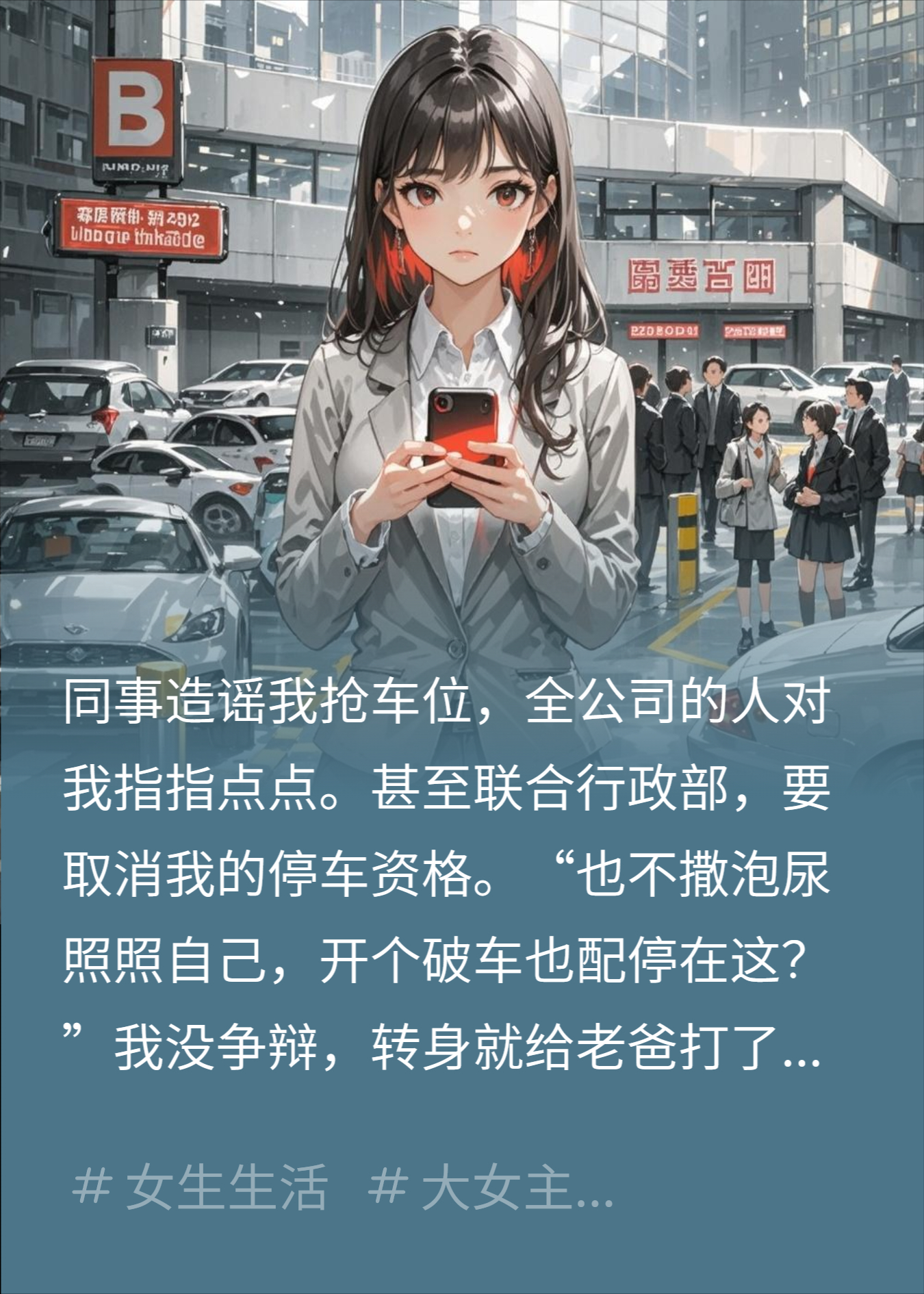 同事造谣我霸占车位，我反手收回停车场，全公司炸了