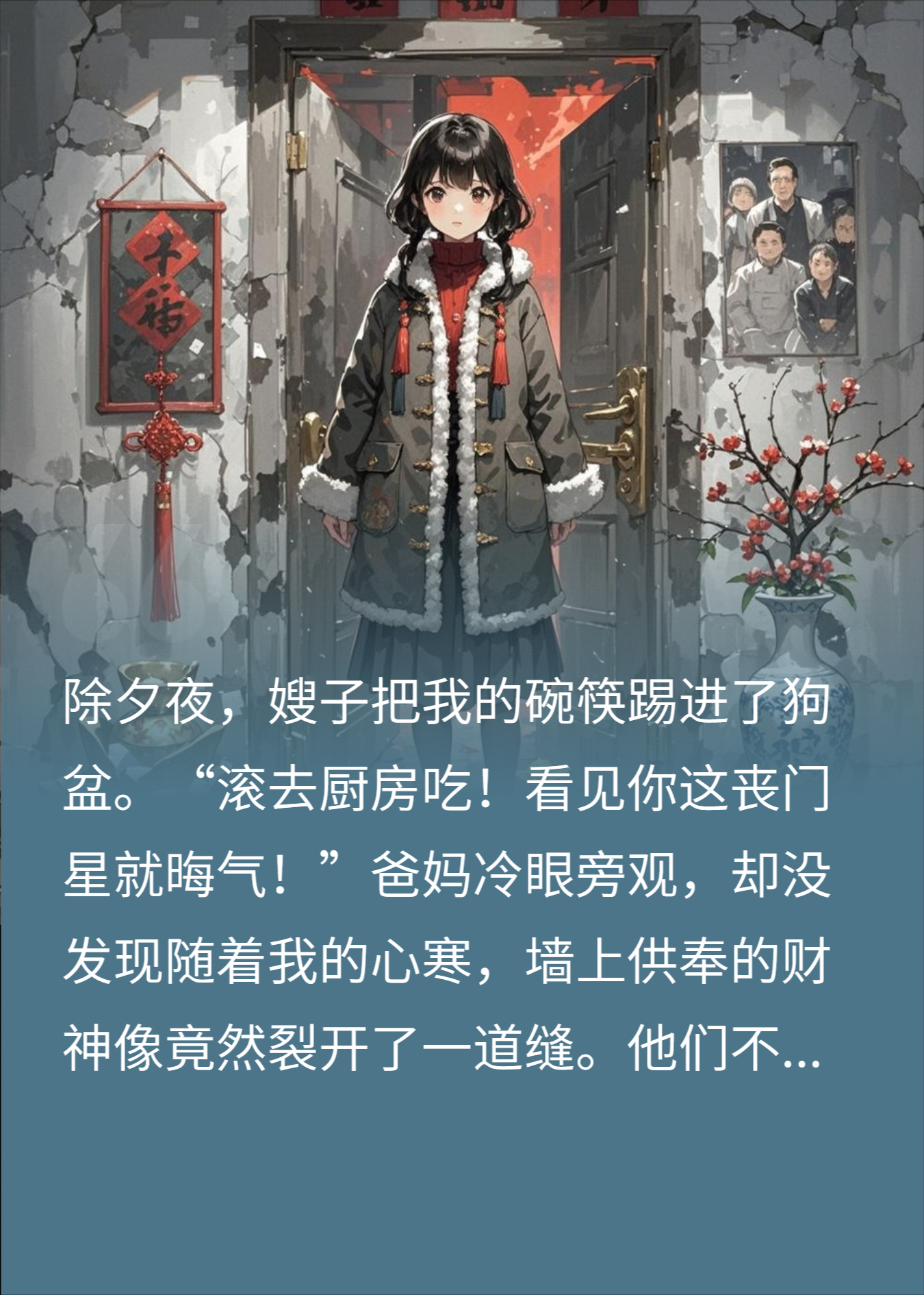 刚退下年夜饭桌，供奉的财神爷就碎了