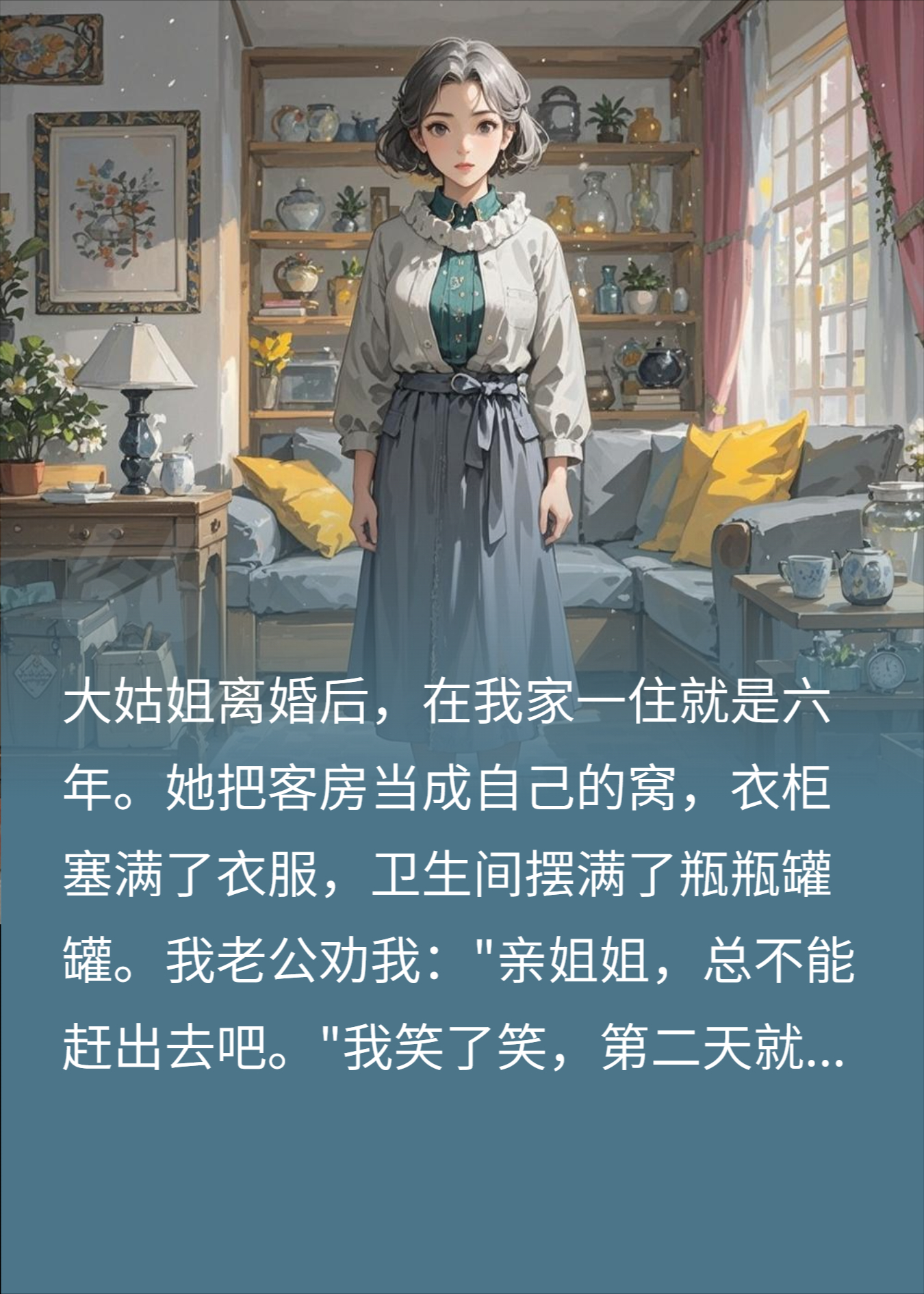 姑姐住我家六年，我反手卖房给前夫，她傻眼了