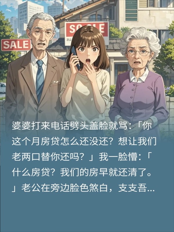 让我背小叔子三百万房贷我卖房全家傻眼