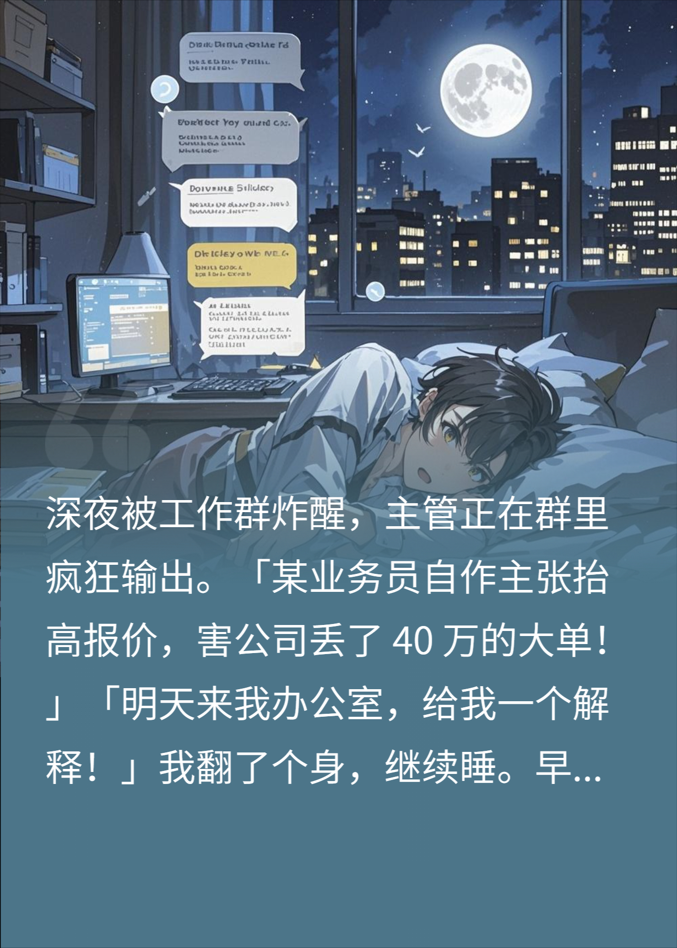 主管深夜群内狂骂丢单？我反手晒出底价对话，他破防了
