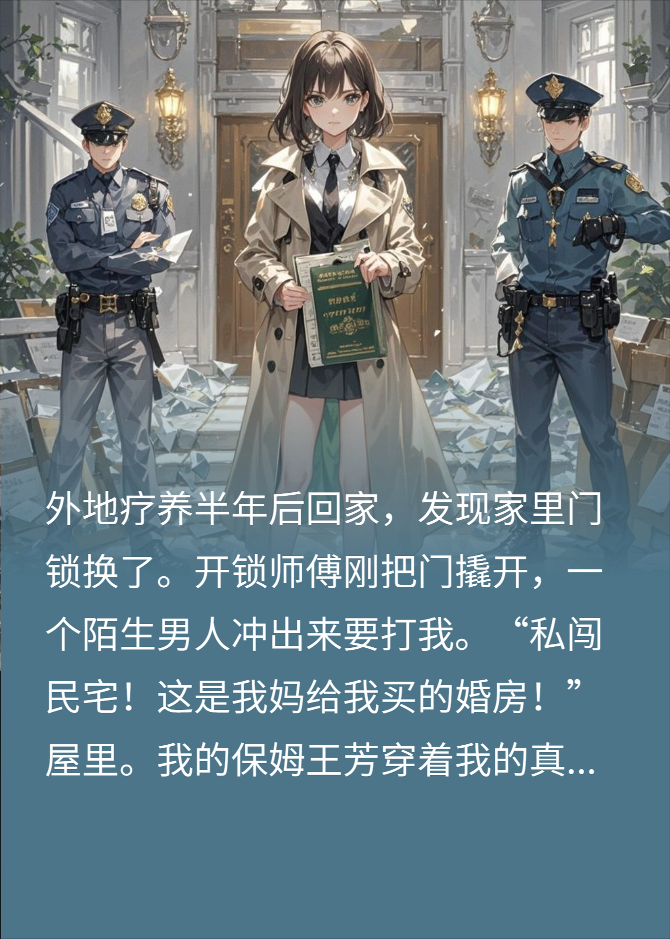 保姆换锁霸占我房还要二十万装修费，我：入室抢劫