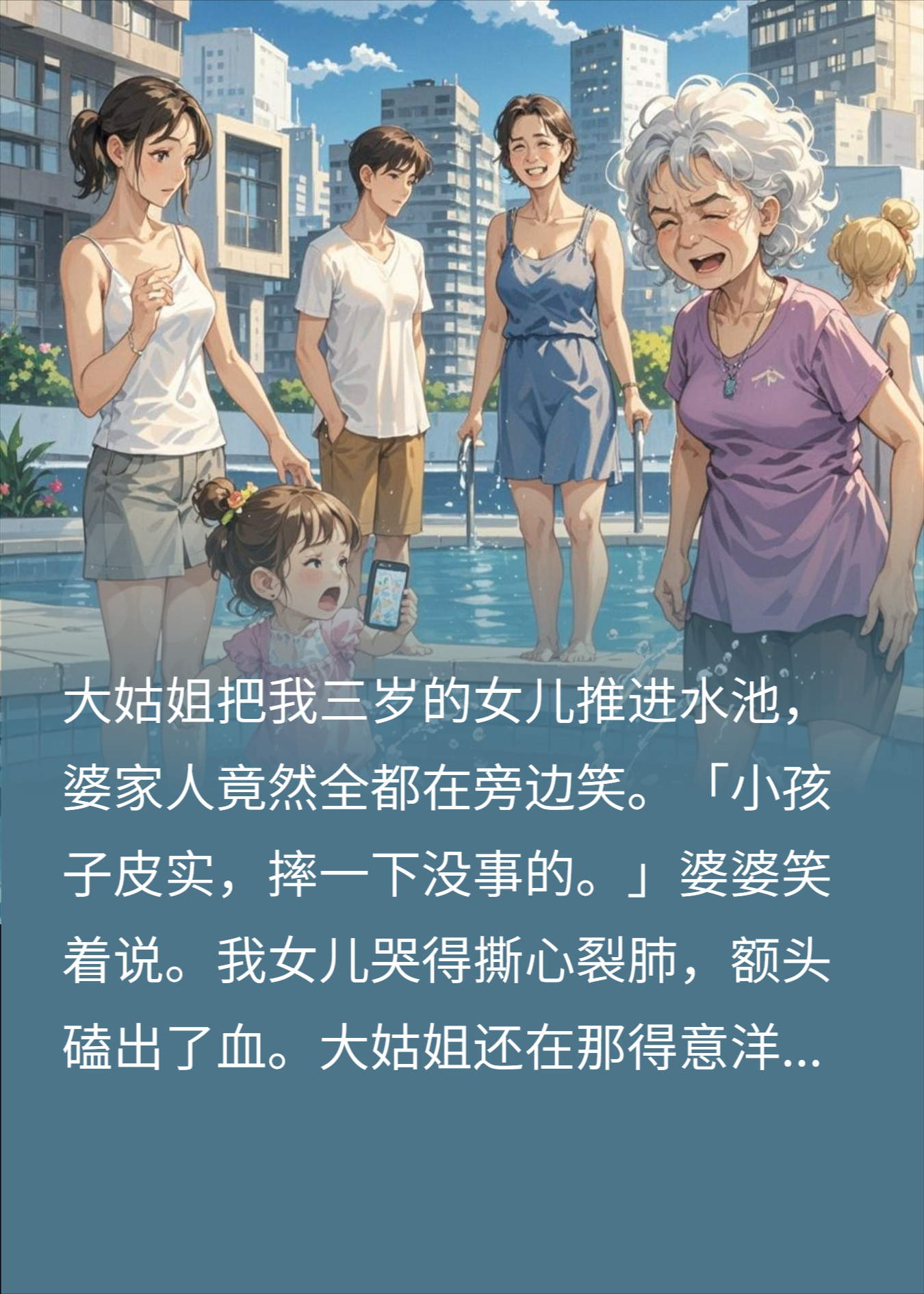 女儿遭姑姐恶意推落水？我反手曝她旧闻婚事，全家傻眼