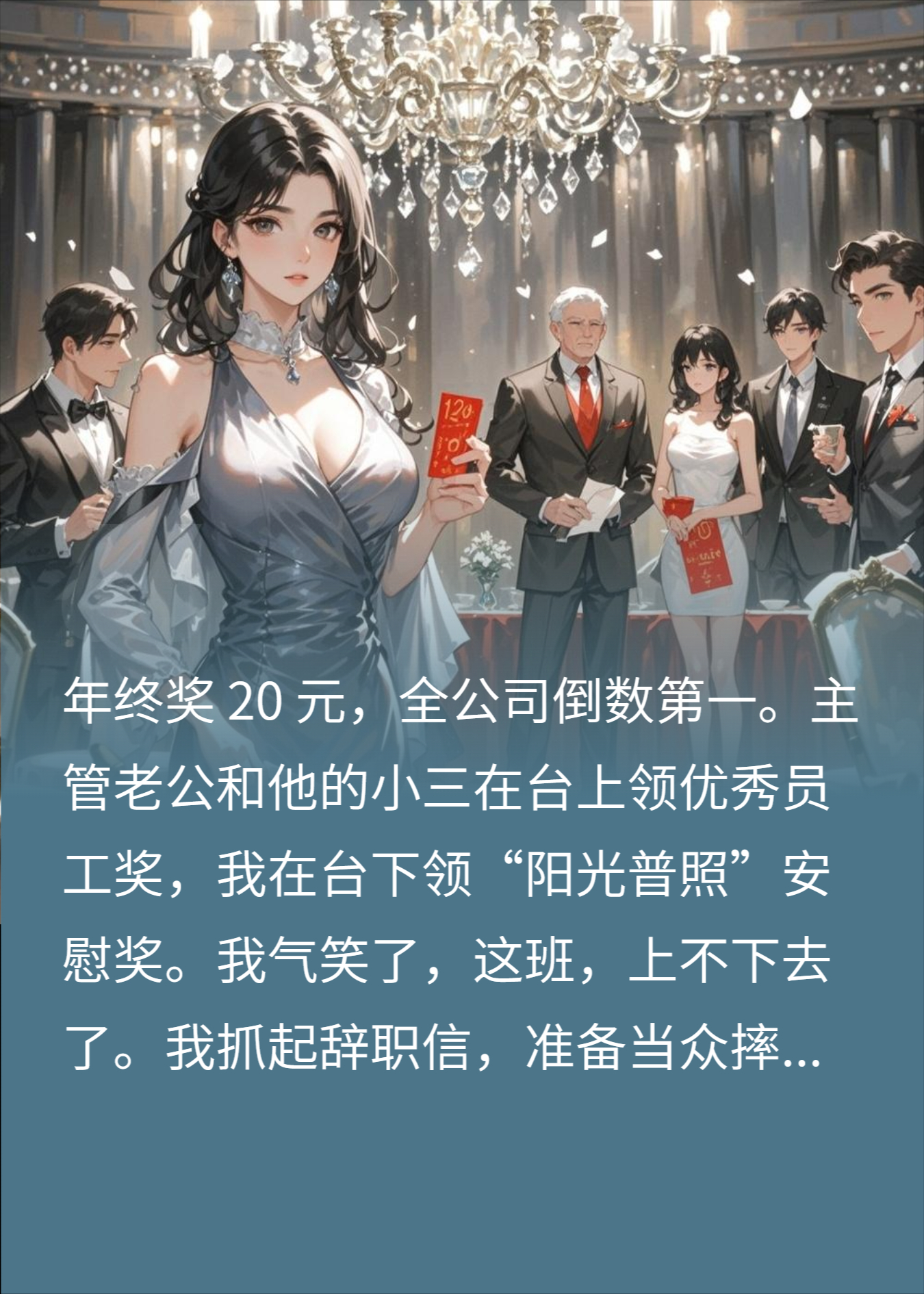 年终奖20元？董事长一问，老公腿软跪地，我获新生