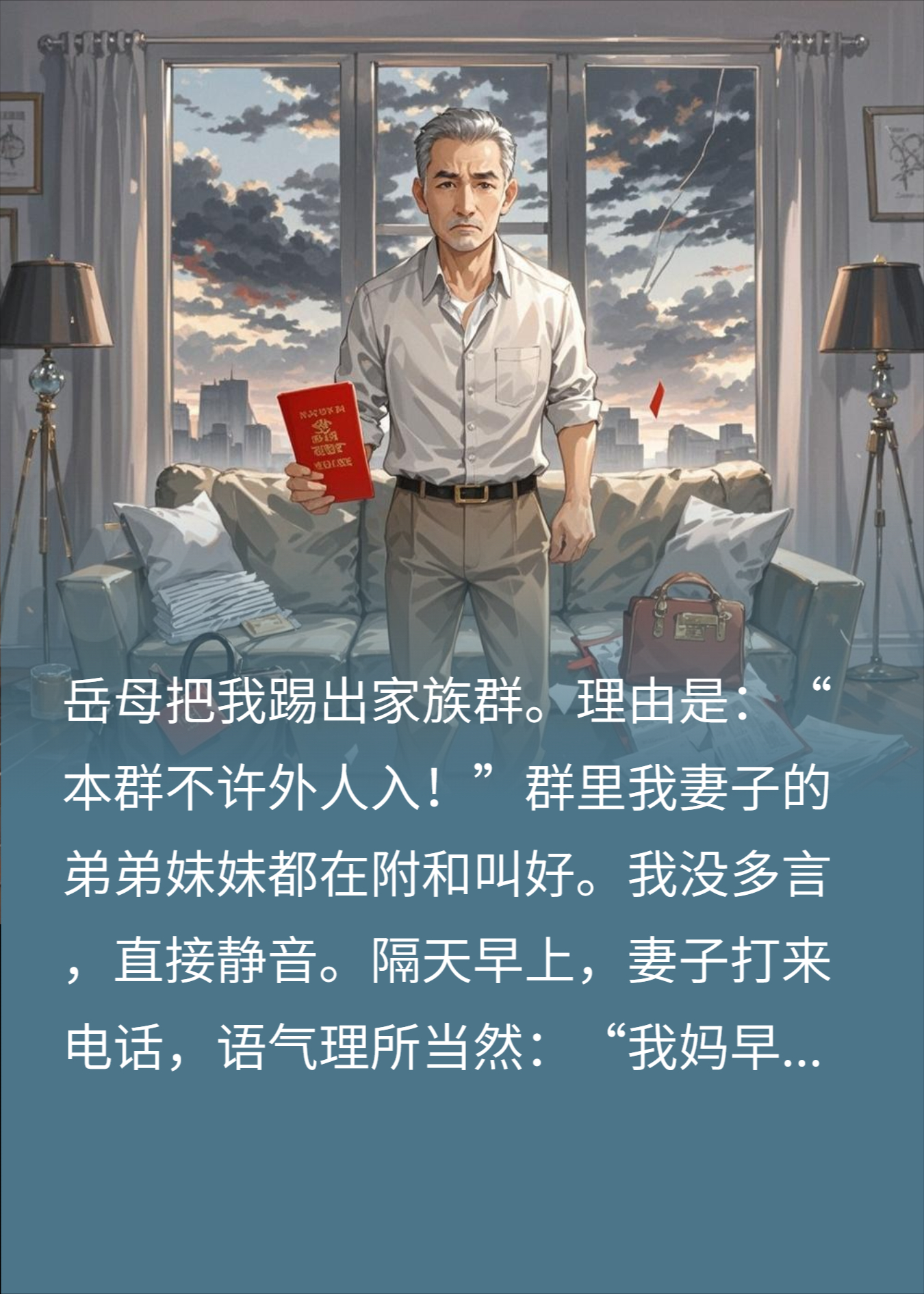 岳母把我踢出群，我亮出房本：一周内滚出我房！