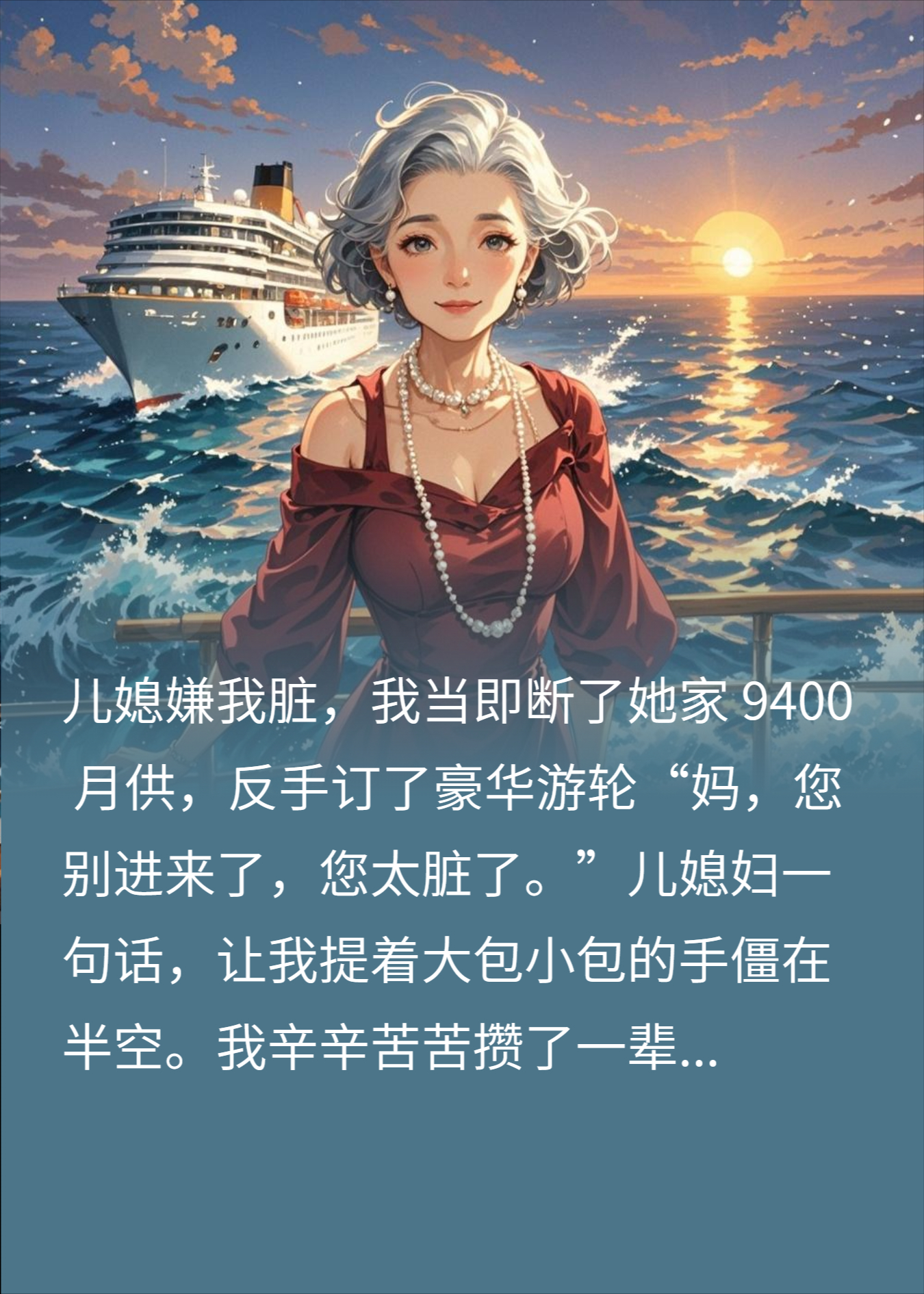 儿媳嫌我“脏”拒门外，我停供房贷带钱跑路，开启新生