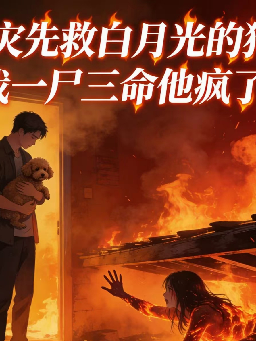 火灾先救白月光的狗，我一尸三命他疯了
