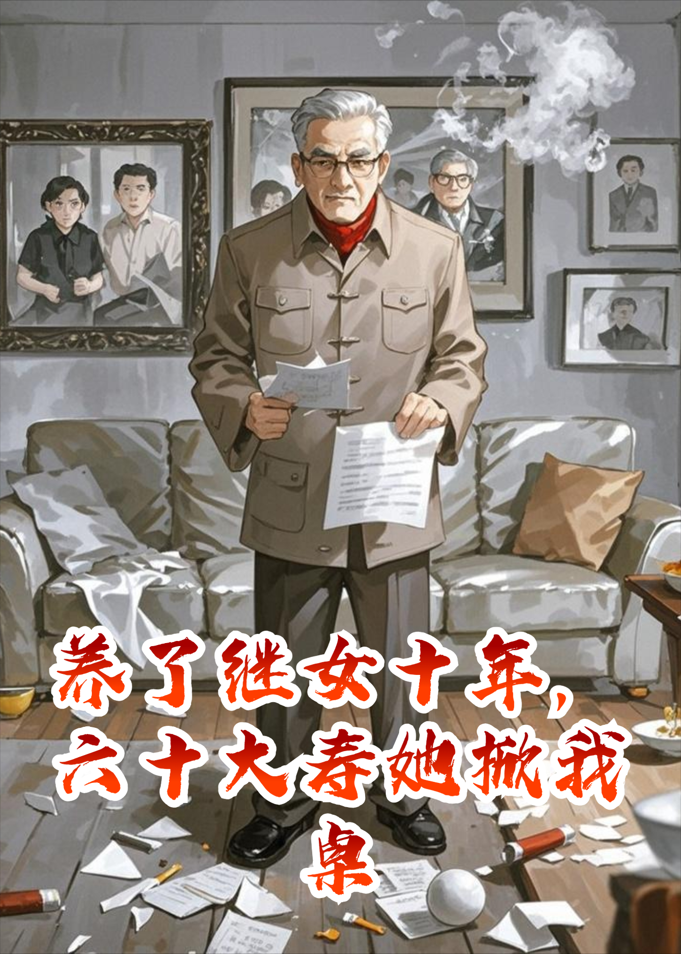 养了继女十年，六十大寿她掀我桌子