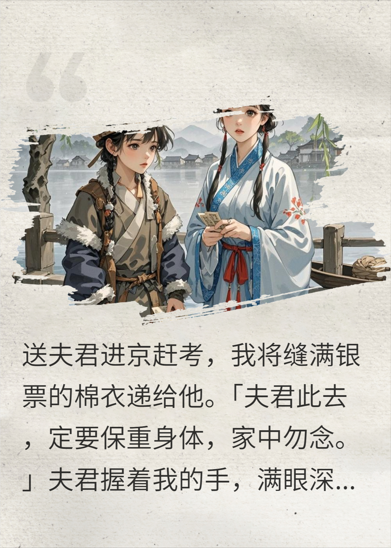 春日迟迟归舟晚