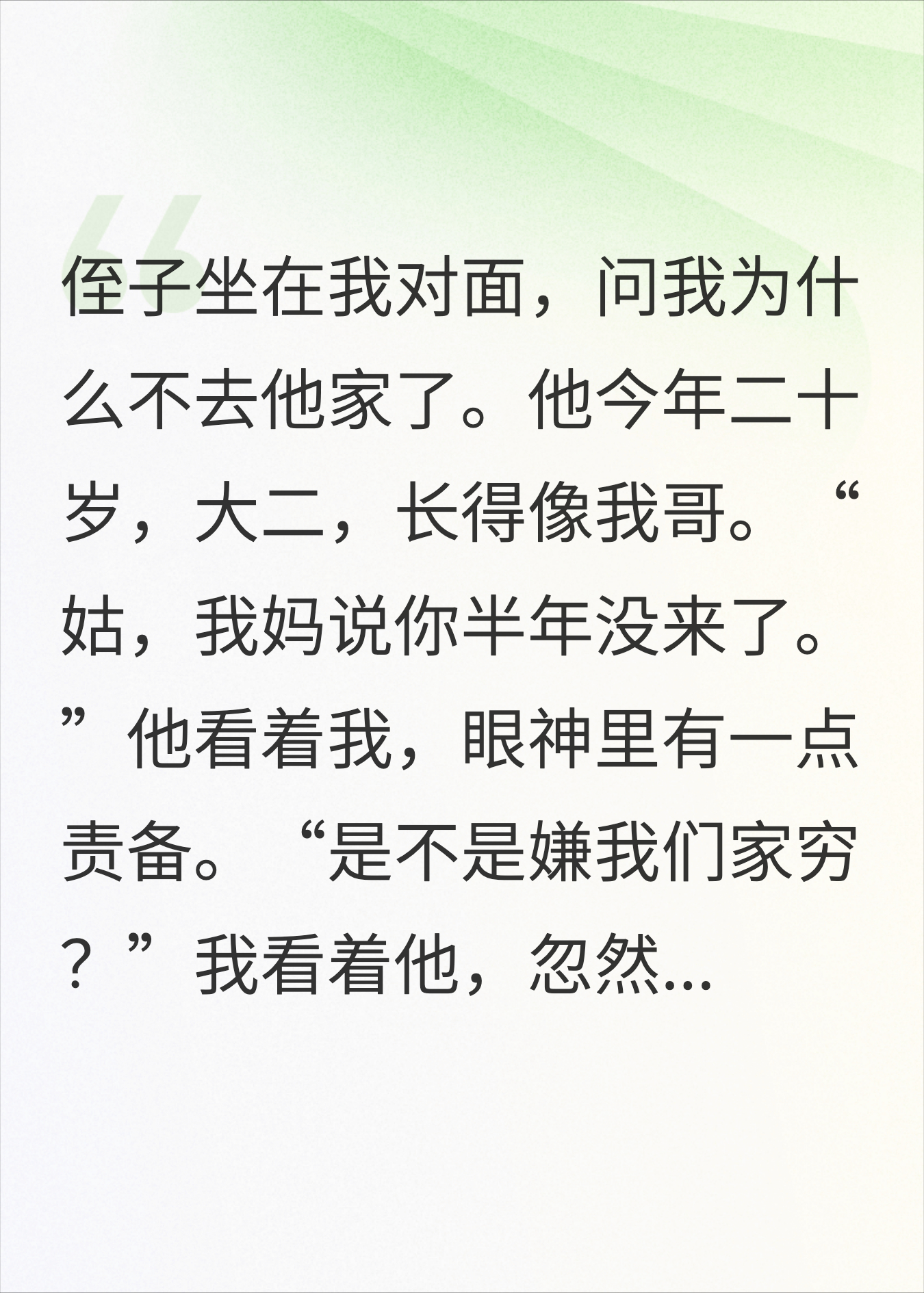 侄子问我为啥不来了，我把寡嫂借的30万记录给他看