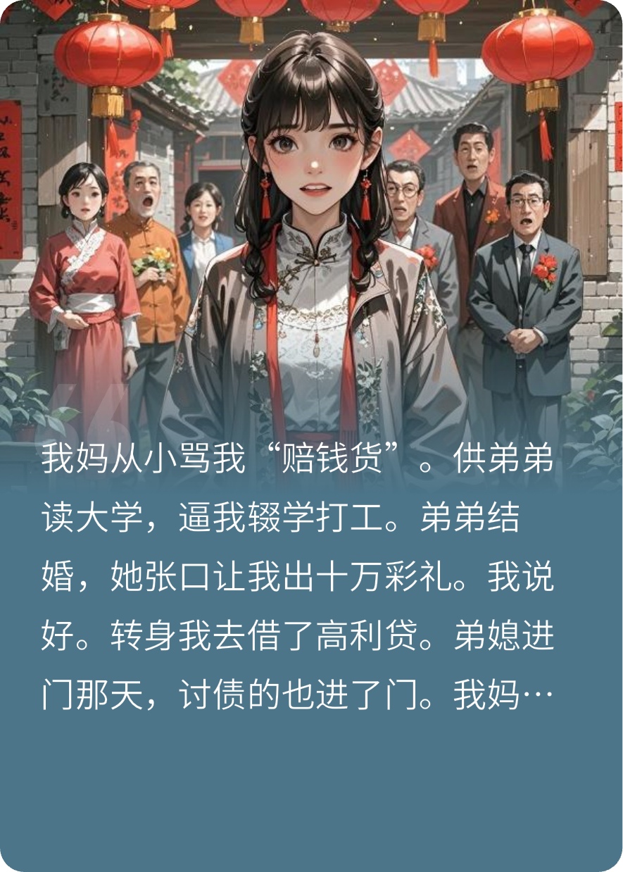 弟弟结婚当天，我把讨债的领进了门