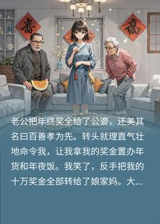 老公年终奖尽孝，我反手十万送娘家，婆家气疯了