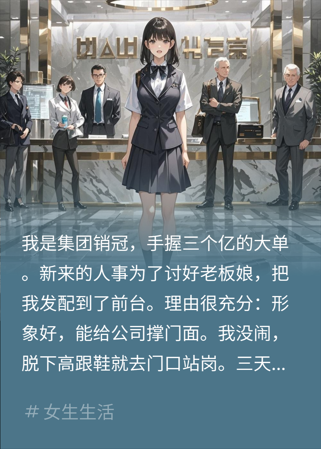 销冠被贬看门，董事长怒摔杯，老板娘慌了