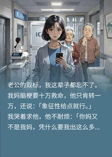 我妈脑梗老公出1万，婆婆住院后我也只出1万！他却破防
