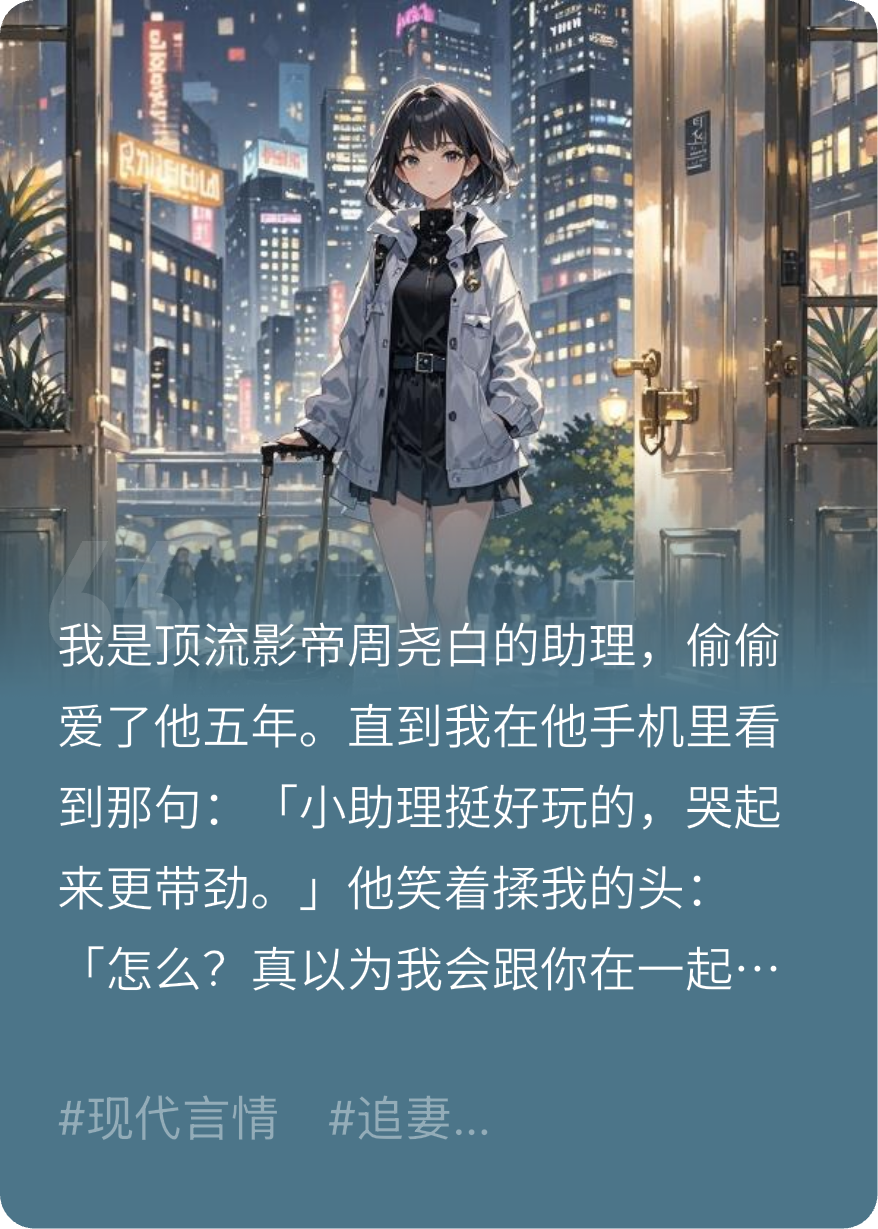 趁我动身前，玩玩你的深情