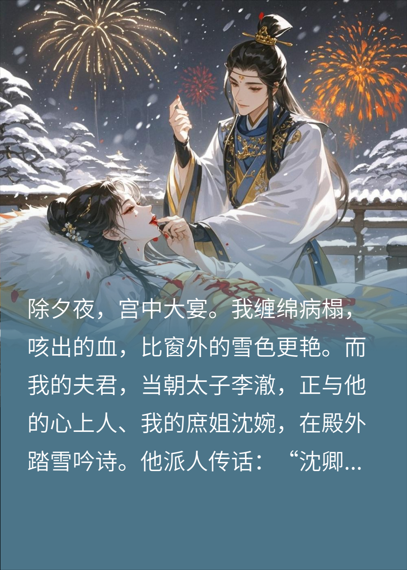 除夕守岁，他燃我骸骨作新年烟火，只为博美人一笑