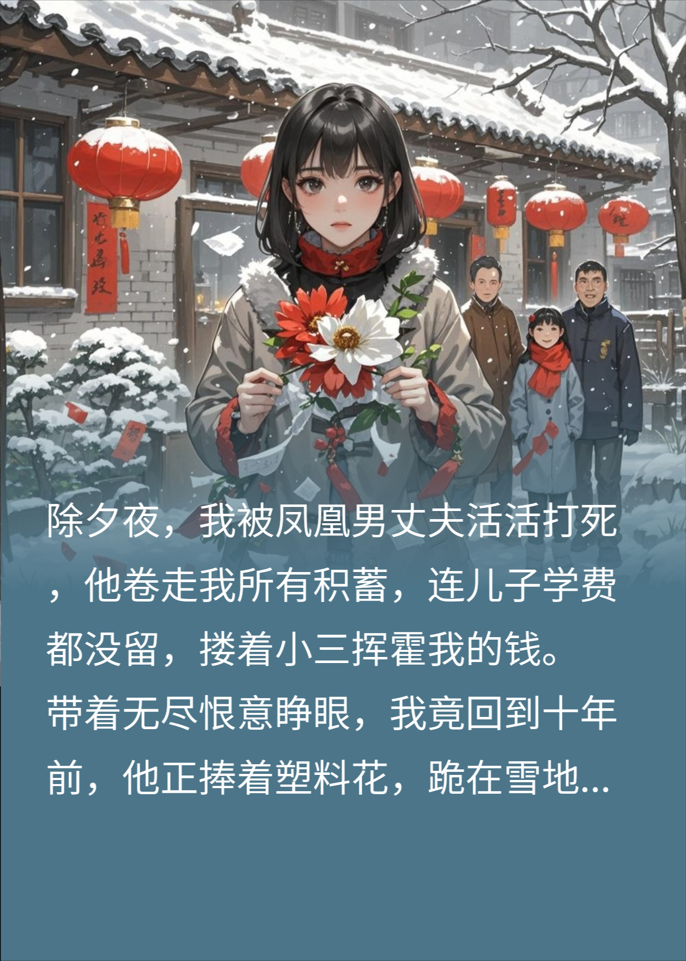 除夕夜被渣男打死，重生后踹掉他买整栋楼，他全家跪舔