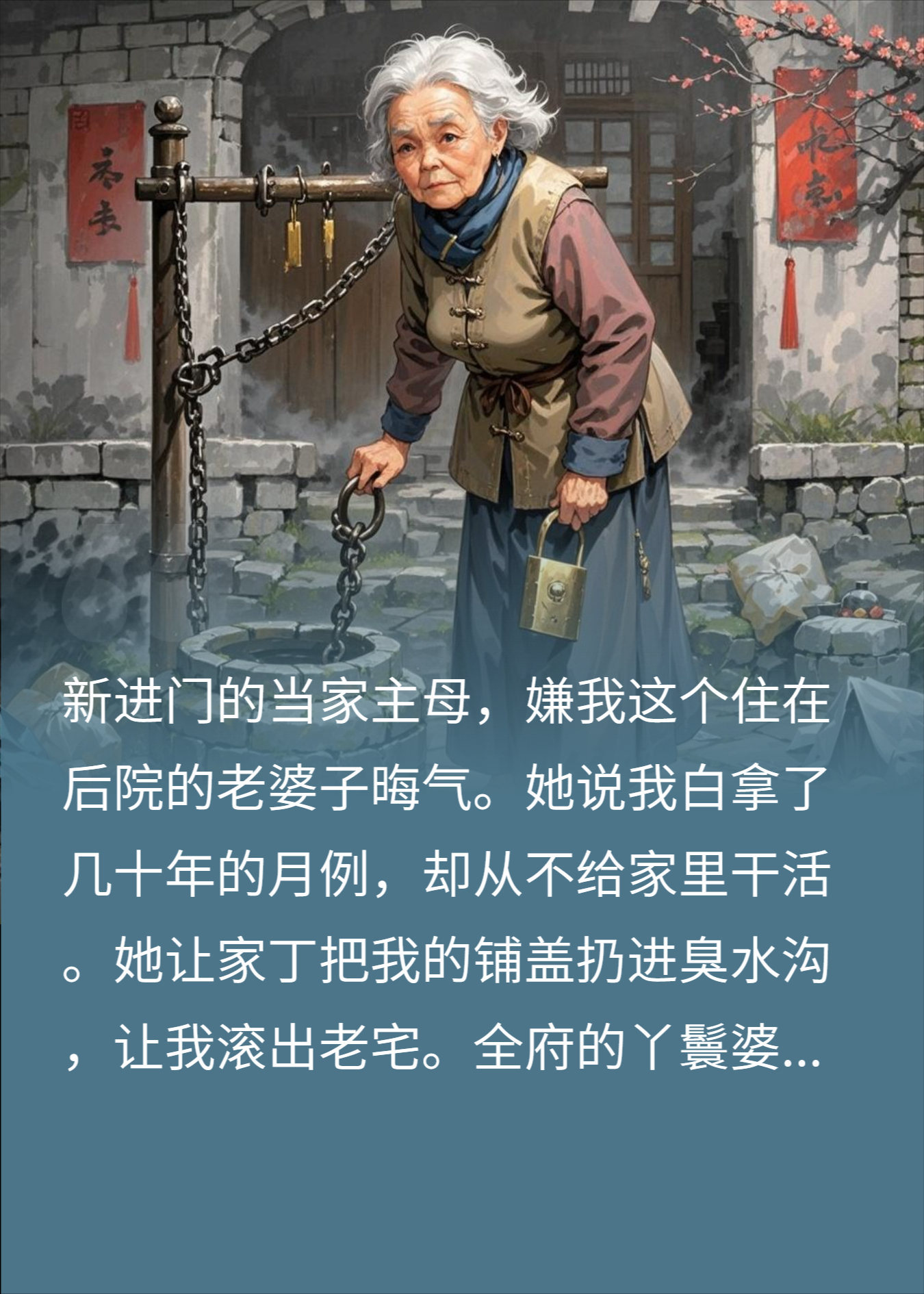 新主母砸掉我的守井锁，井底的东西笑疯了