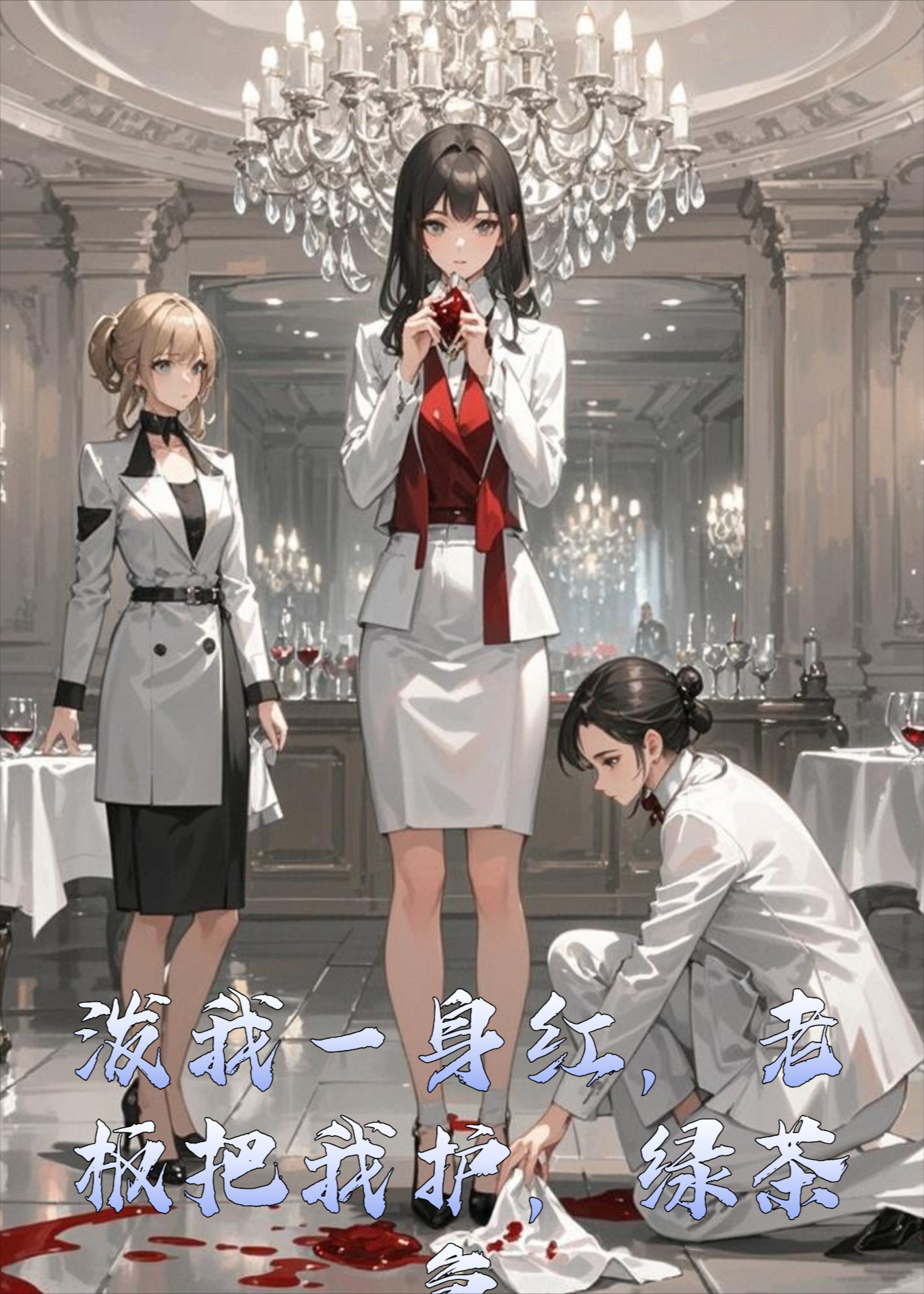 泼我一身红，老板把我护，绿茶急哭了呀！