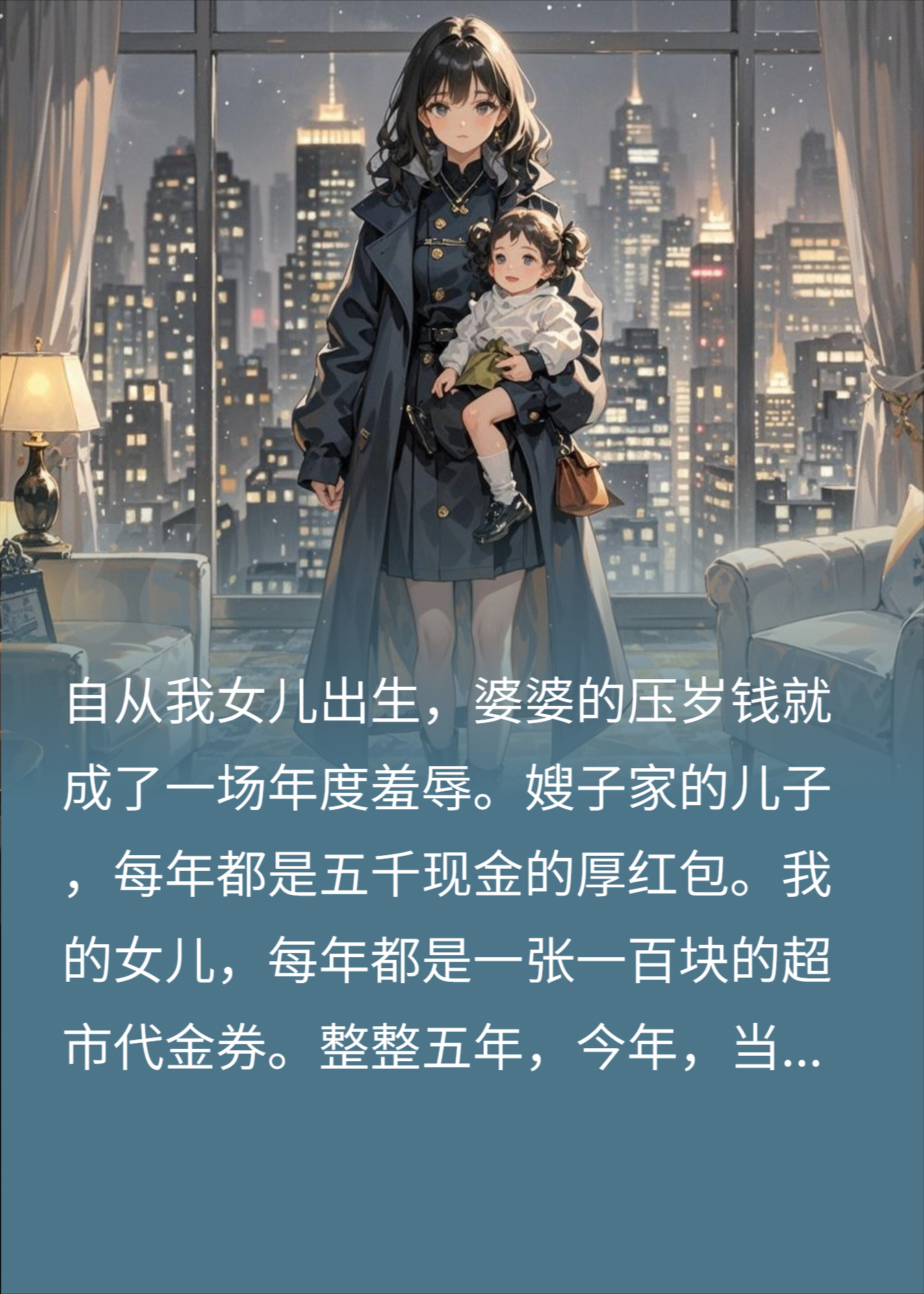 偏心婆婆代金券当压岁钱，我拒收后她才知我是亿万富豪