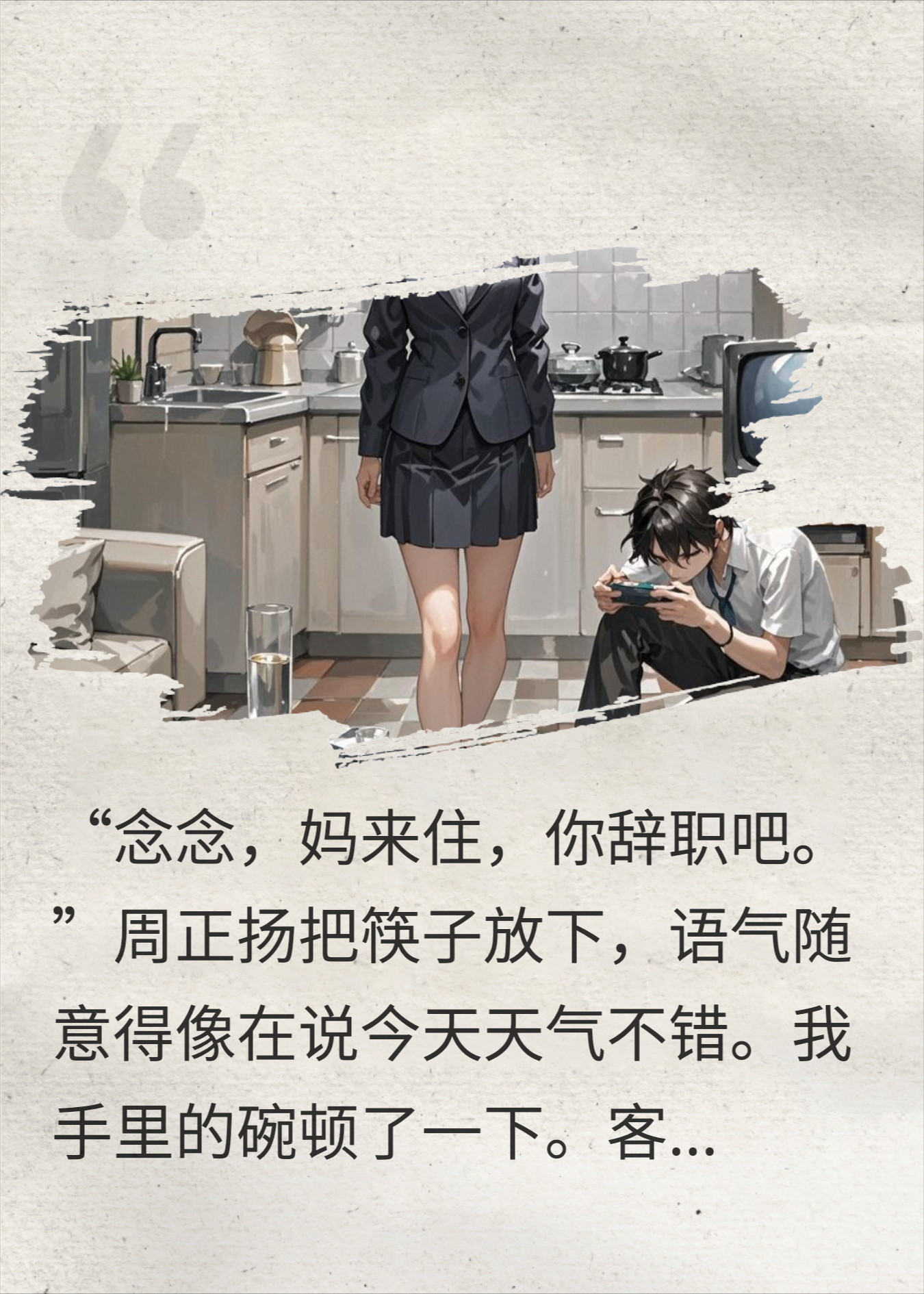 他说女人就该伺候男人，我说男人该滚