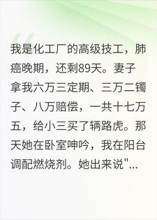 妻子拿我17万救命钱给小三买路虎后，我杀疯了