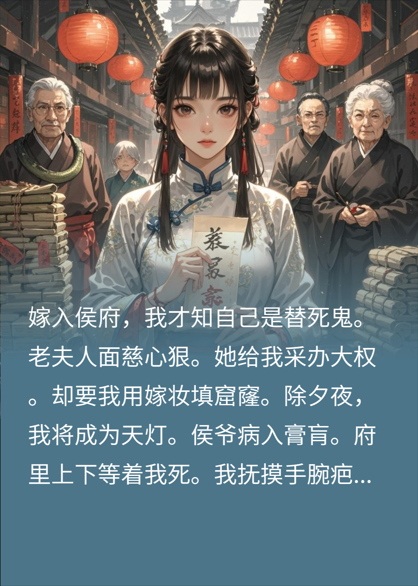 替嫁冲喜，他们让我采办年货，只为在除夕夜将我点天灯