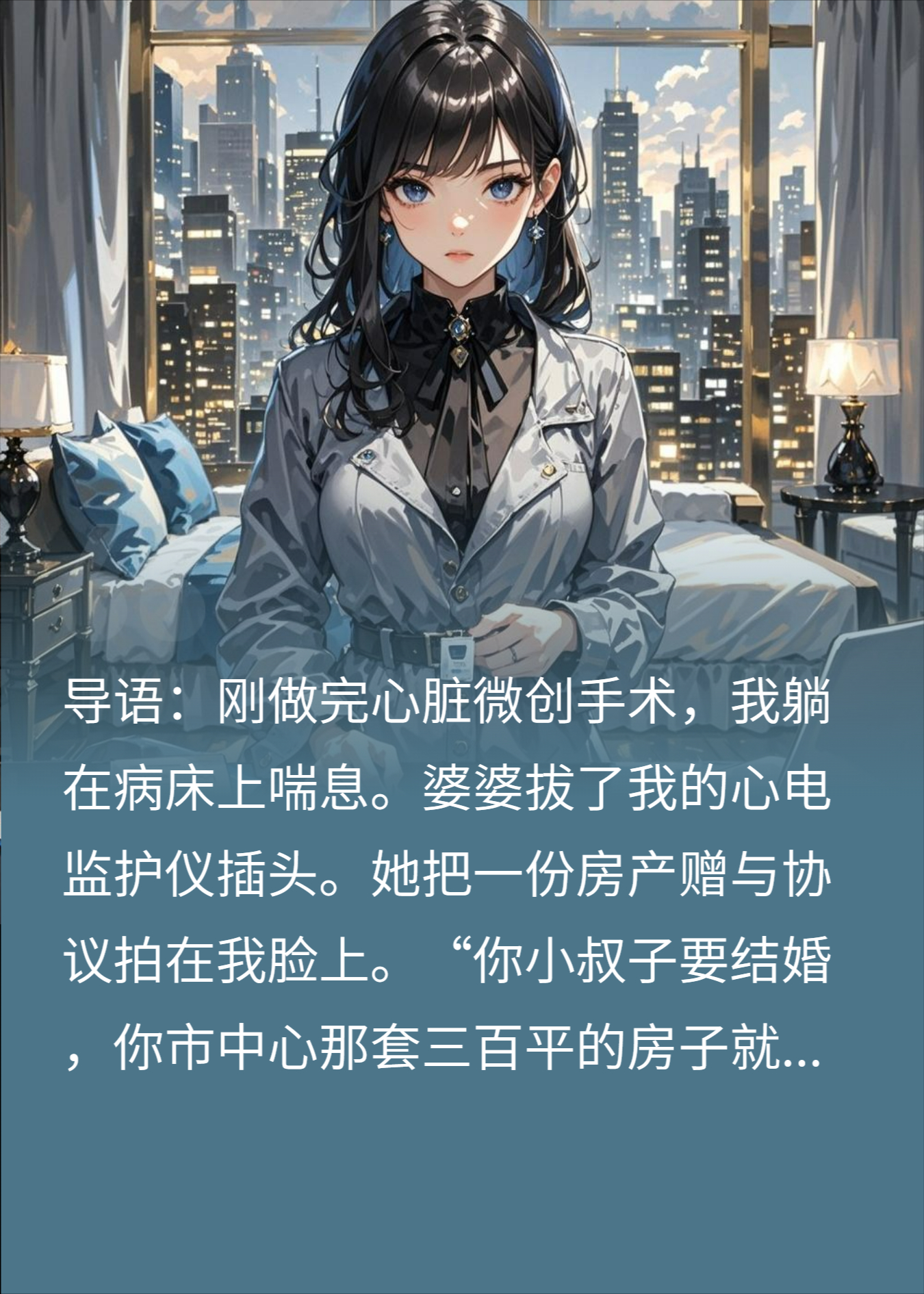 婆婆拔管抢走大平层，我反手送她十亿负债