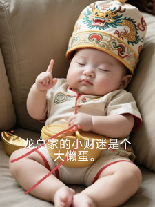龙总家的小财迷是个大懒蛋