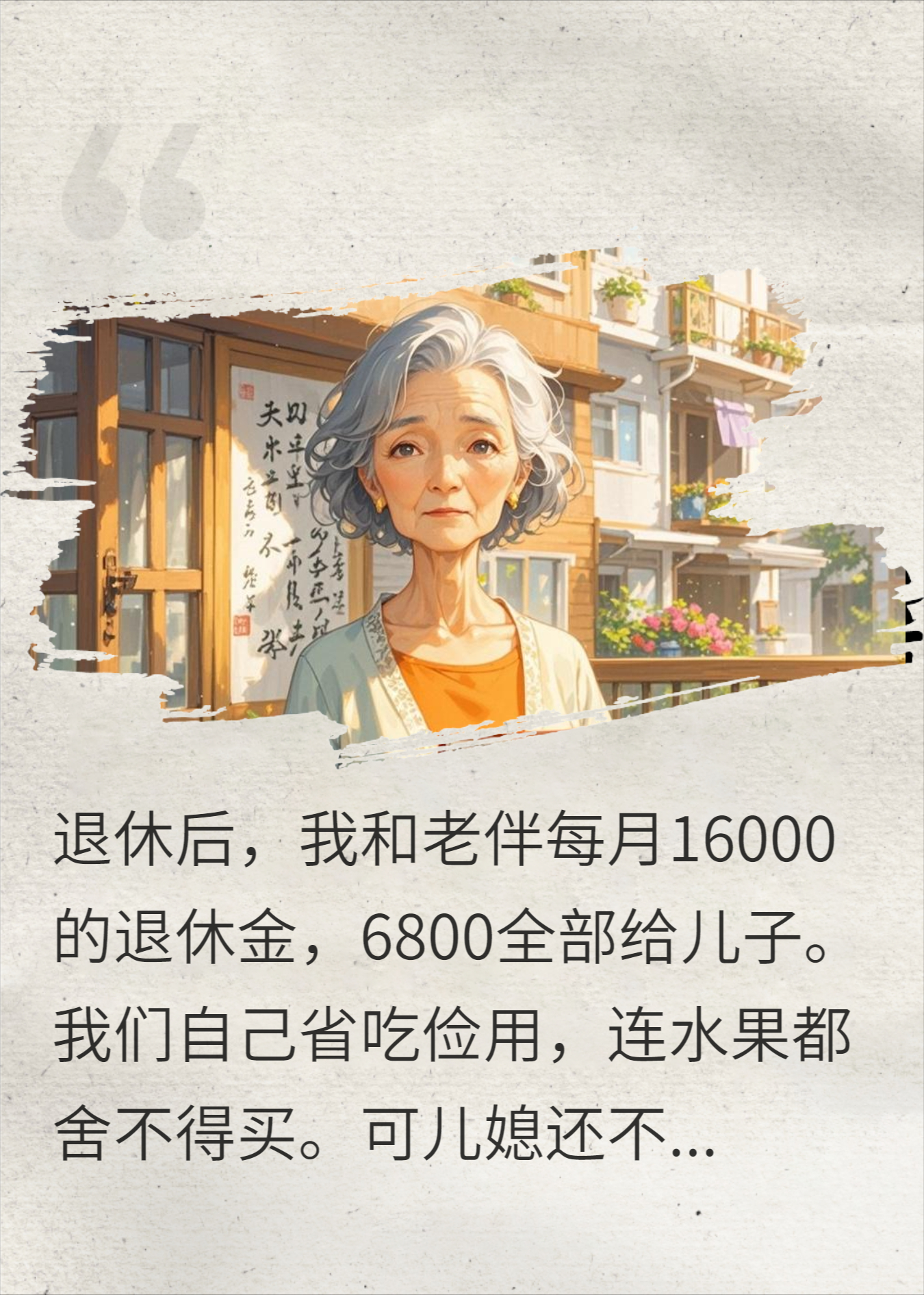 退休后我被儿媳当提款机，儿子爆发后，我把家产全捐了