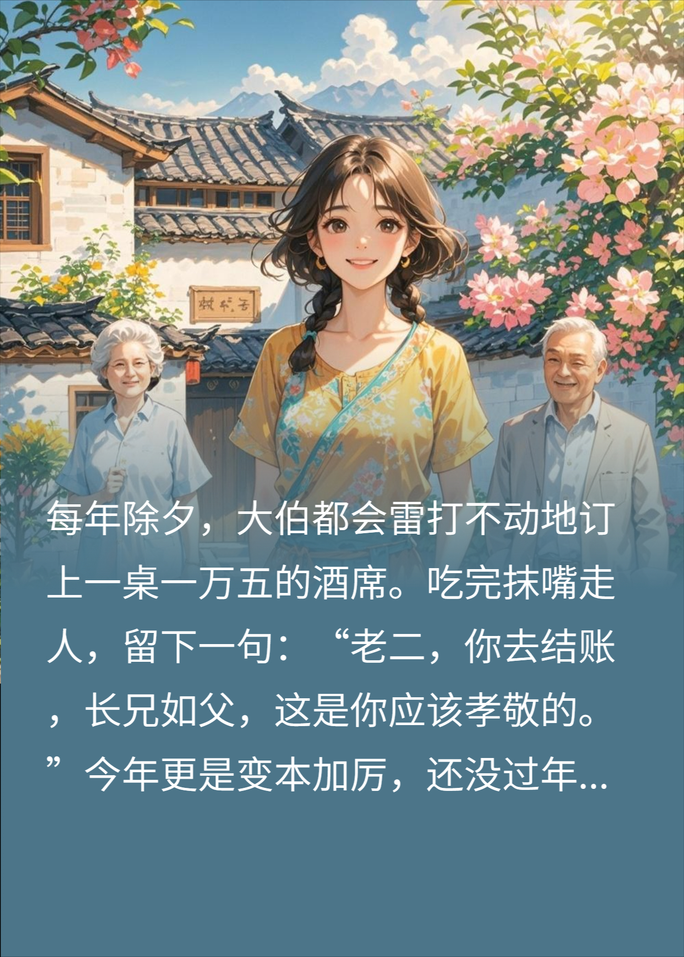 除夕夜组团蹭吃喝？我反手带全家飞云南，大伯当场气晕