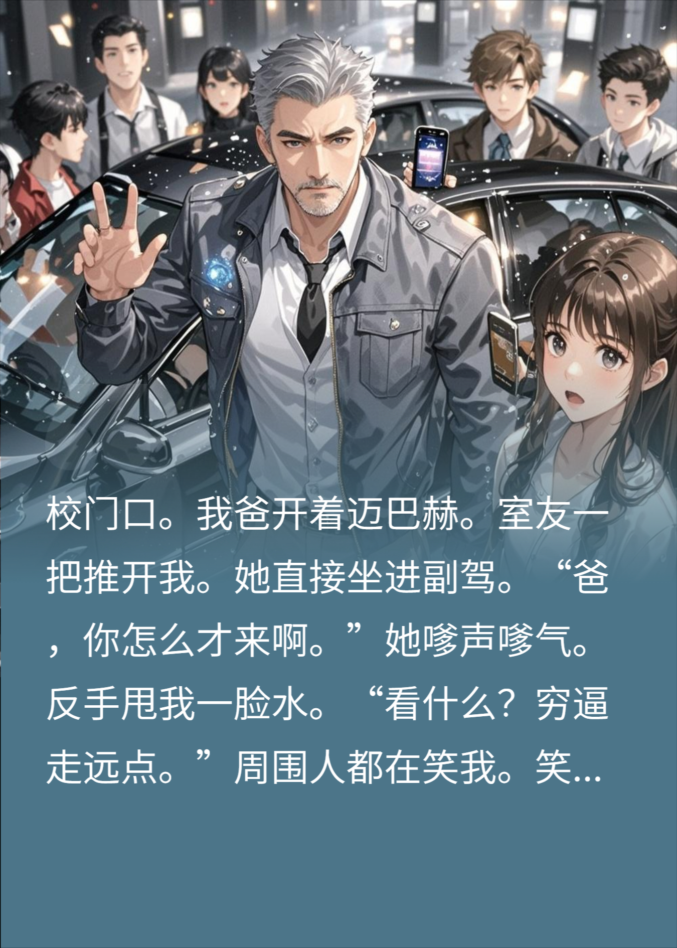 室友抢我首富爹，我爸一耳光：你也配叫我？