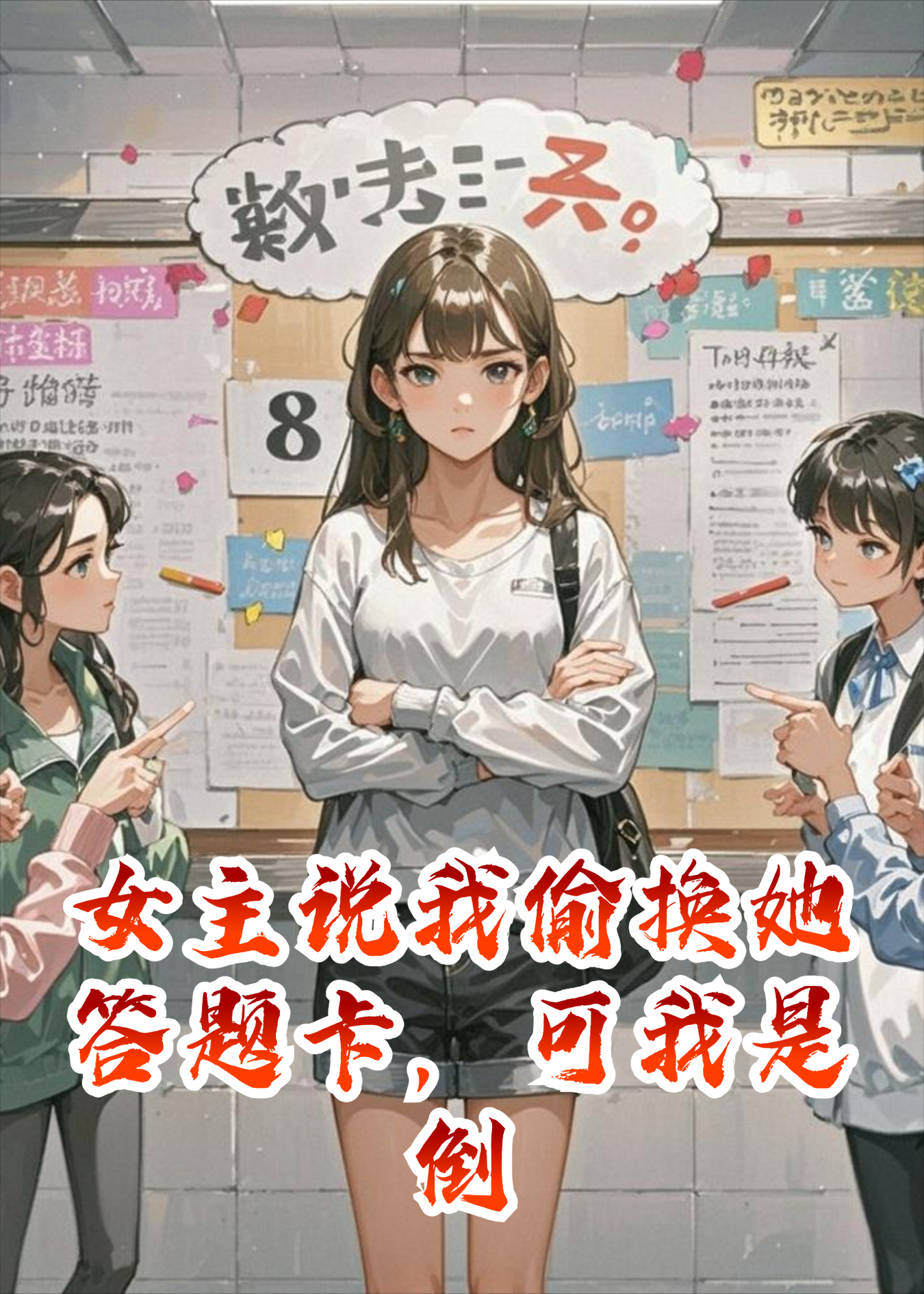 女主说我偷换她答题卡，可我是倒数第一啊