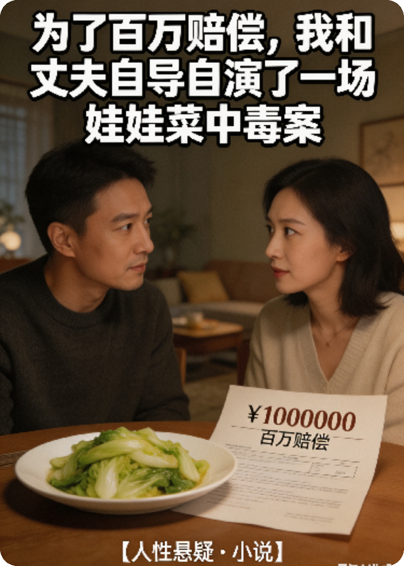 为了百万赔偿，我和丈夫自导自演了一场娃娃菜中毒案。