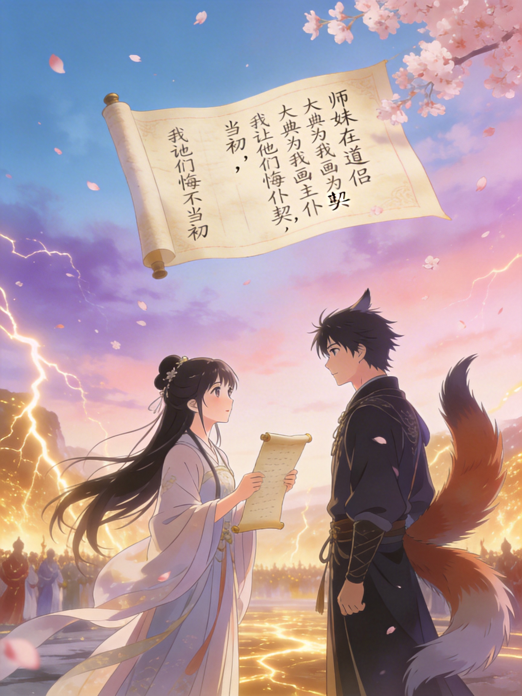 师妹在道侣大典为我画主仆契，我让他们悔不当初