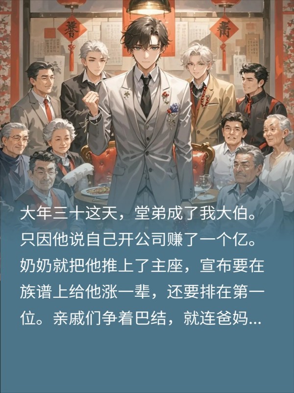 堂弟说他赚了一个亿，大年三十全家逼我给