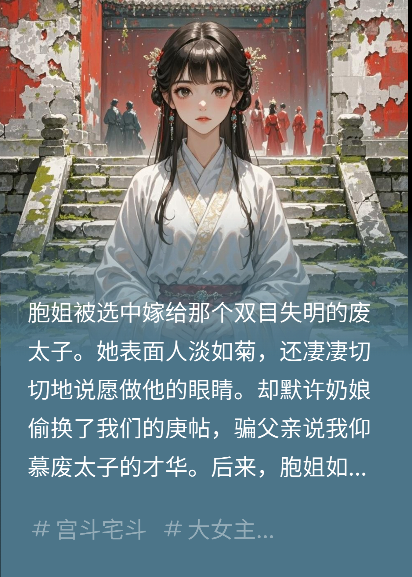 嫡姐抢婚盲眼废太子，可他是看颜色禁书看瞎的啊
