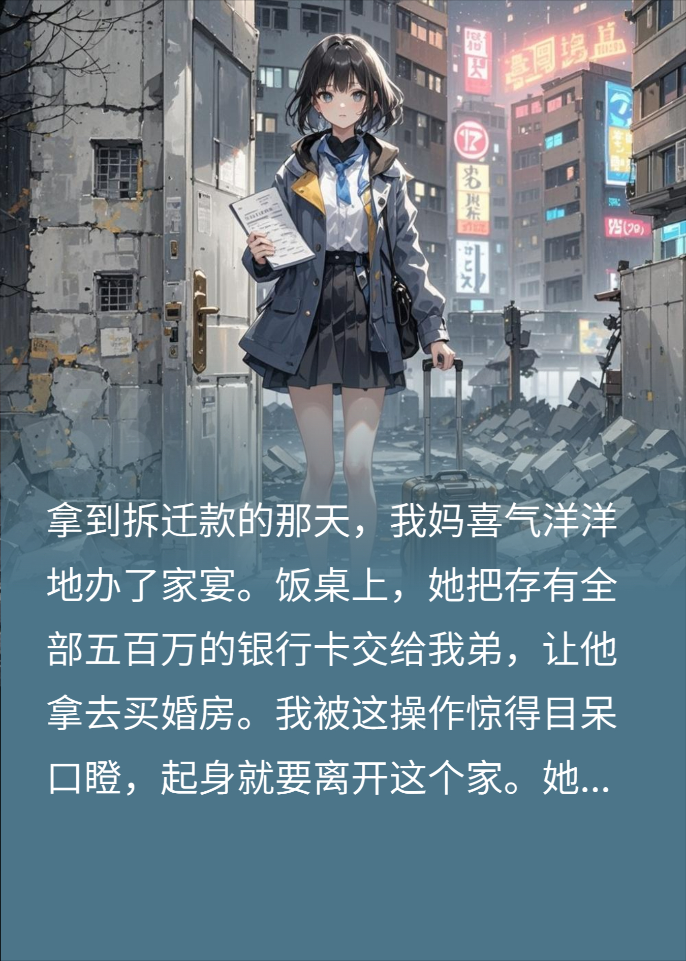 拆迁款全给废物弟弟，我手持公证书，让他们净身出户