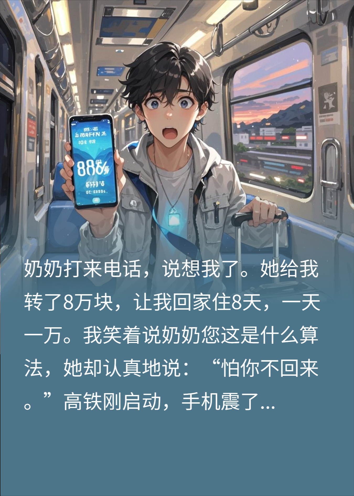 奶奶转8万求团圆，账户突扣88万，她：快跑别回