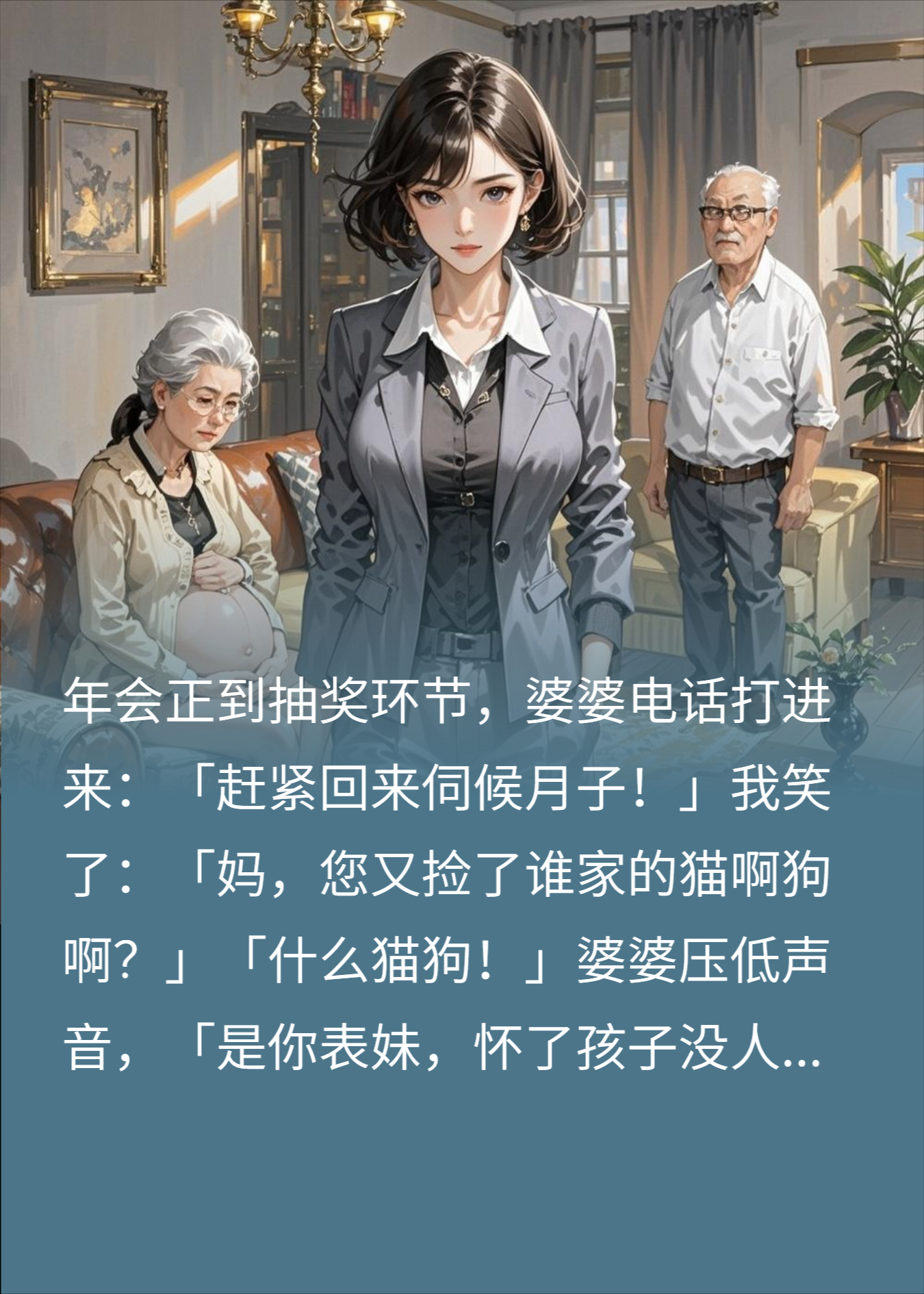 婆婆要我伺候小三坐月子，我笑了