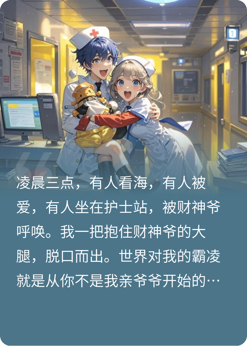 上夜班突然听到财神爷的呼唤