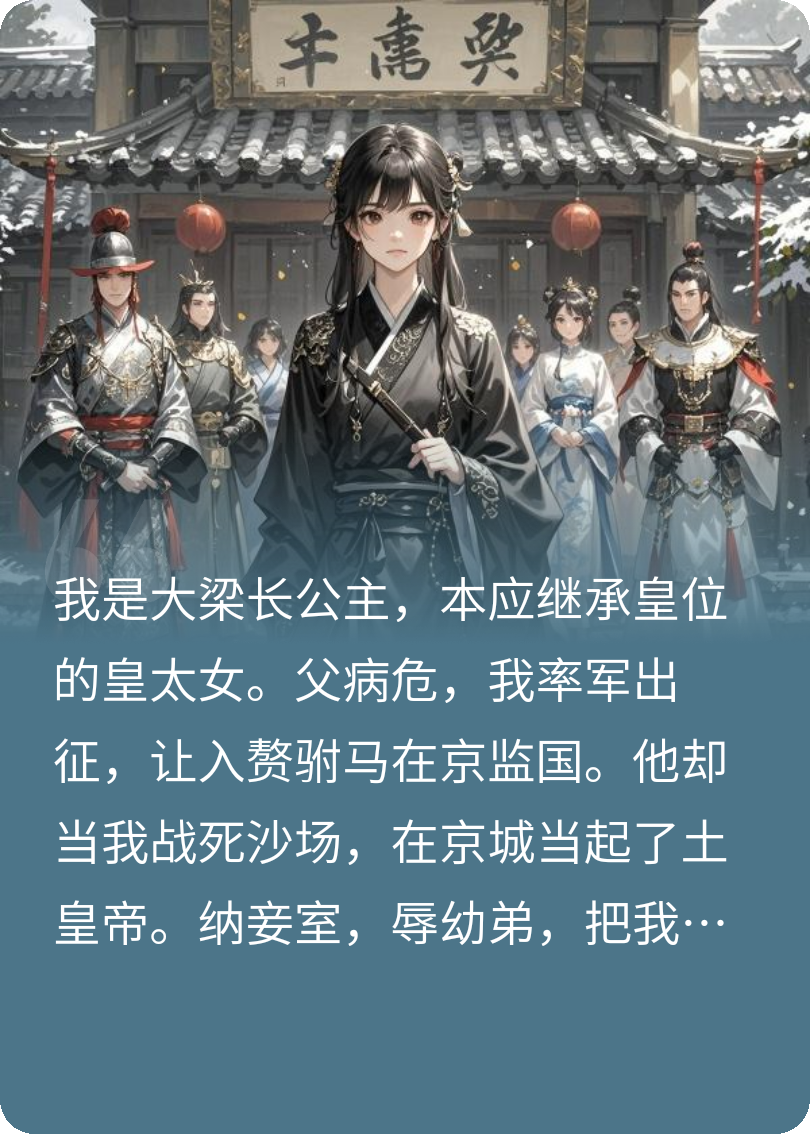 驸马趁我出征当土皇帝，那就别怪本宫在你坟头登基