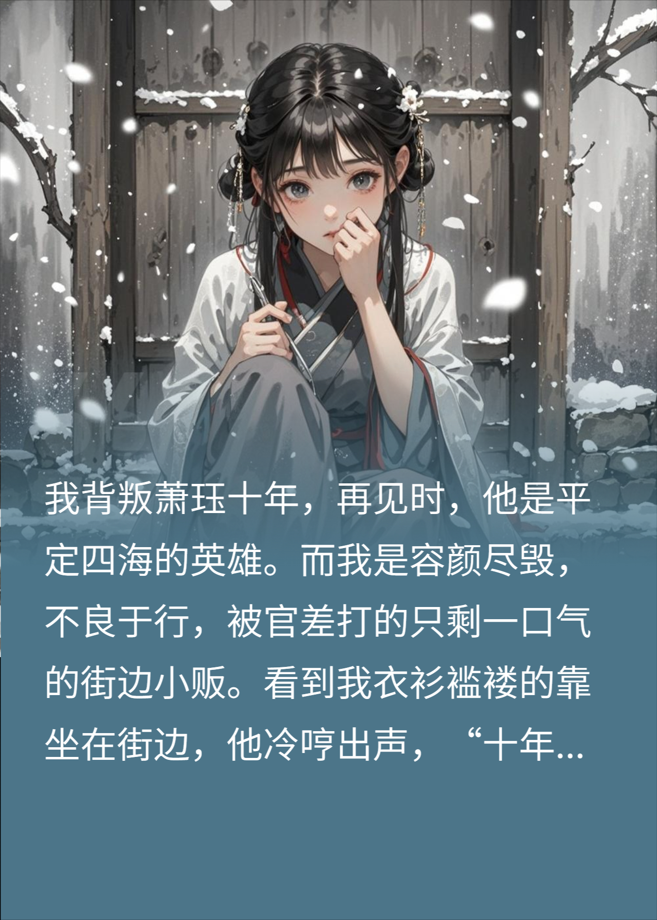 我为他断骨毁容，他赐我一剑封喉