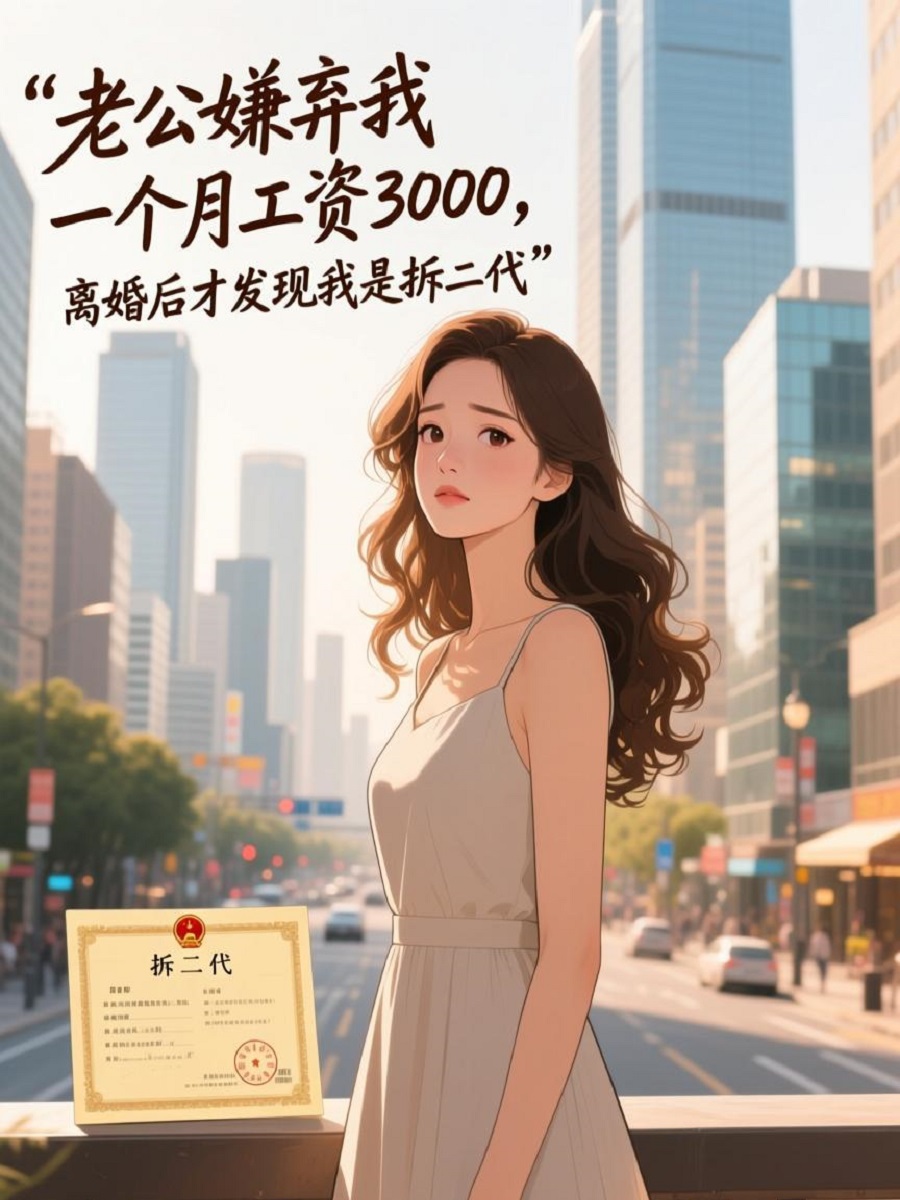 老公嫌弃我一个月工资3000，离婚后才发现我是拆二代