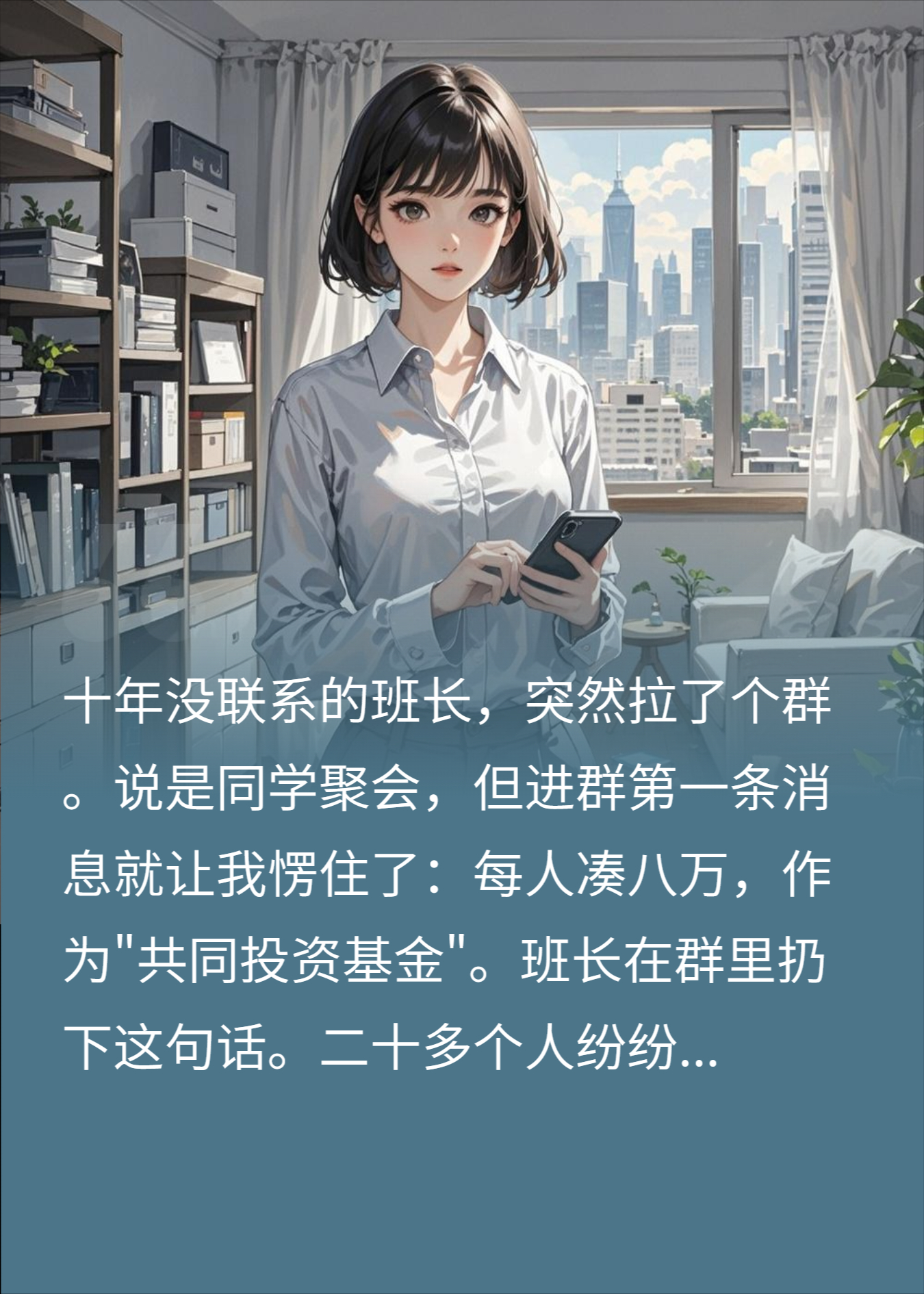 同学会每人八万块我没去，次日班长来电：他们全被抓了